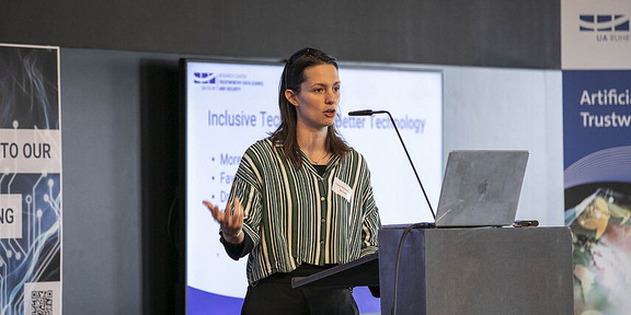 Giulia Barbareschi talking at RC Trust